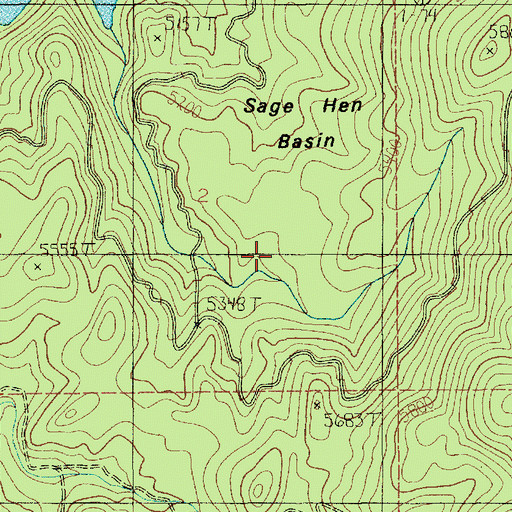 Topographic Map of Telephone Trail, ID