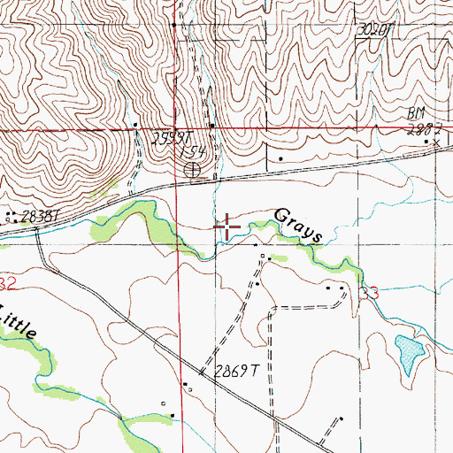 Topographic Map of Thorn Creek, ID