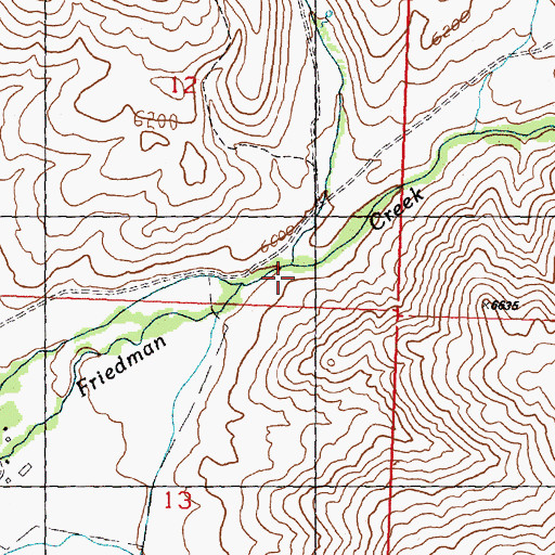 Topographic Map of Timber Gulch, ID