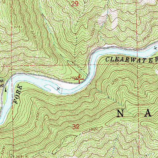 Topographic Map of Trail Creek, ID