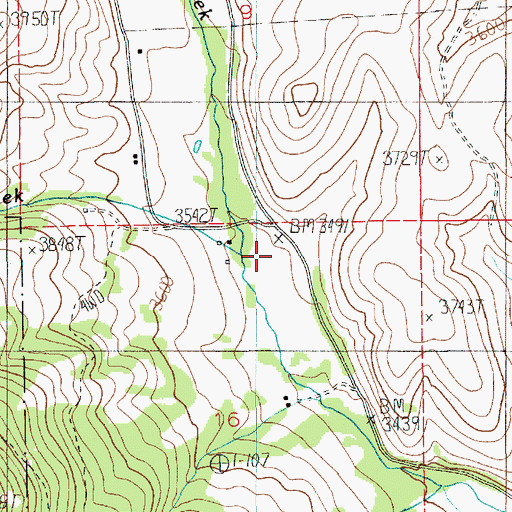 Topographic Map of Upper Dale School, ID