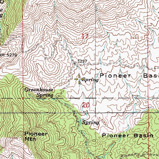 Topographic Map of Bobtail Spring, AZ