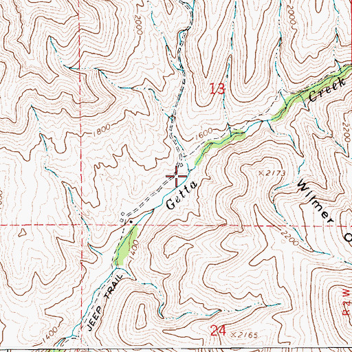 Topographic Map of White Bird Creek, ID