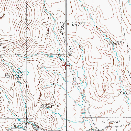 Topographic Map of Chalk Creek Well, AZ