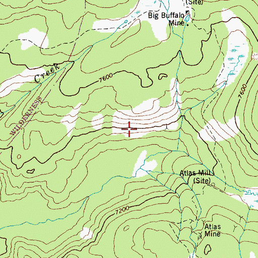 Topographic Map of Scotts Bluff, ID