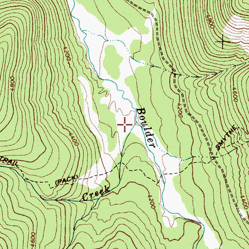 Topographic Map of Rummy Creek, ID