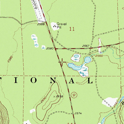 Topographic Map of Spruce, ID
