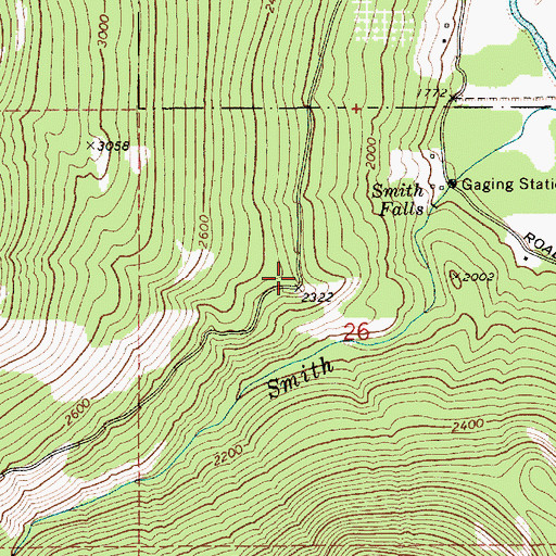 Topographic Map of Osburn Vista, ID