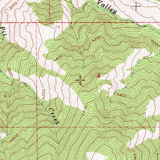 Topographic Map of Dutch Oven Ridge, ID