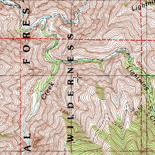 Topographic Map of Stickney Garden, ID