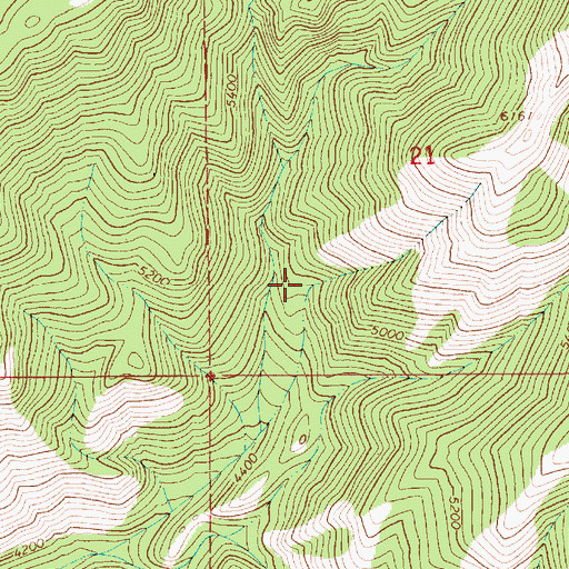 Topographic Map of McCalla Basin, ID
