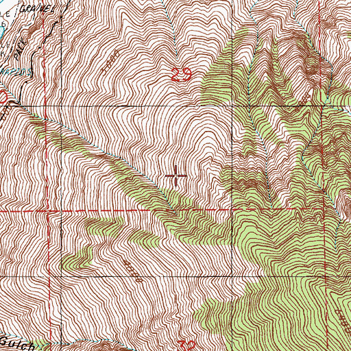 Topographic Map of Goat Ridge, ID