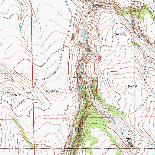 Topographic Map of Axe Creek, ID