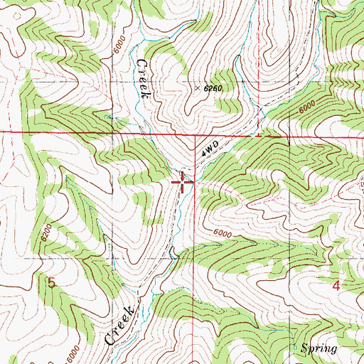 Topographic Map of Colt Creek, ID