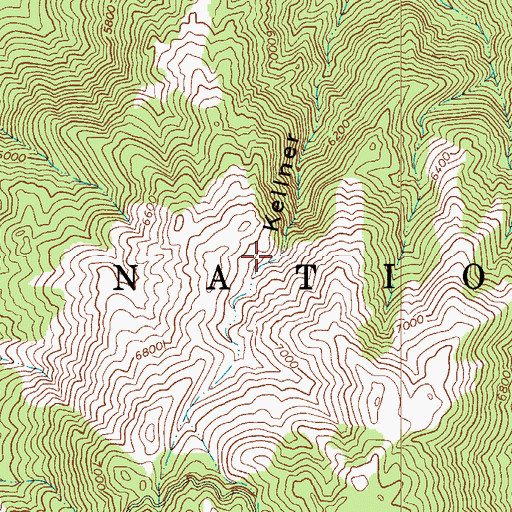 Topographic Map of Kellner Canyon Spring, AZ