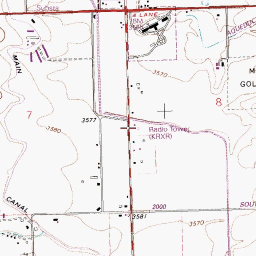 Topographic Map of KRXR-AM (Twin Falls), ID