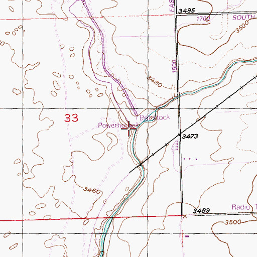 Topographic Map of Big Wood River, ID