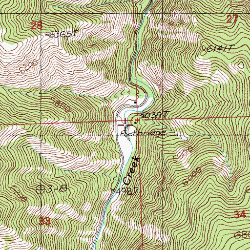 Topographic Map of Blackbird, ID