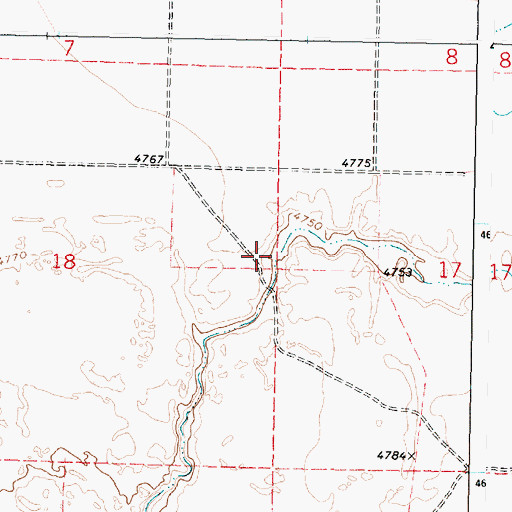 Topographic Map of Sweeten Reservoir, ID