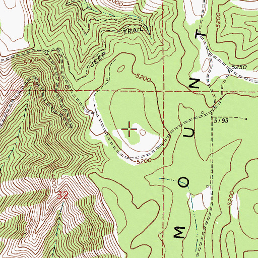 Topographic Map of Craig Mountain, ID
