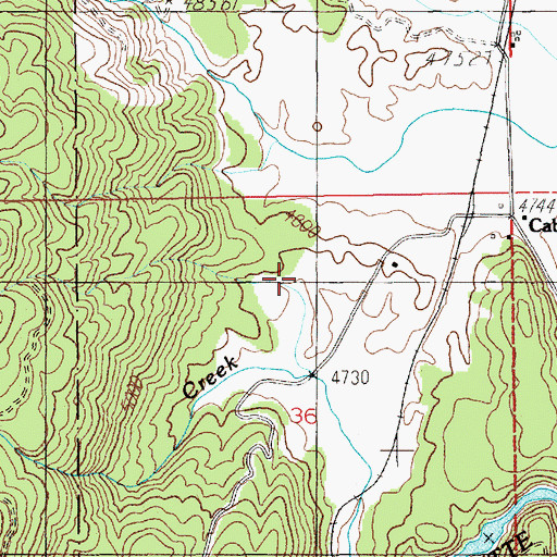 Topographic Map of Hurdy Creek, ID