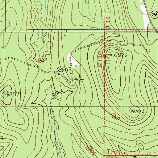 Topographic Map of Paul Tank, AZ