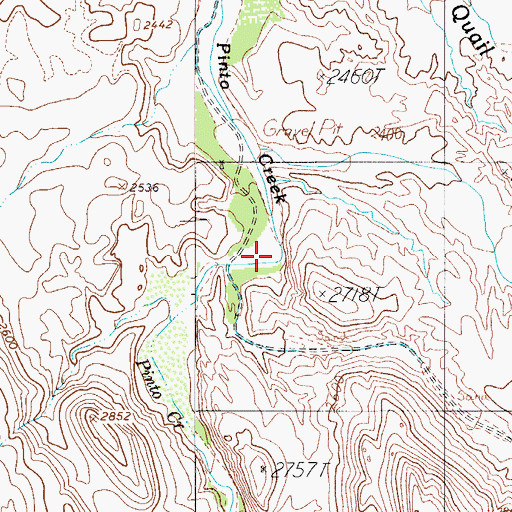 Topographic Map of Pinto Creek Well, AZ