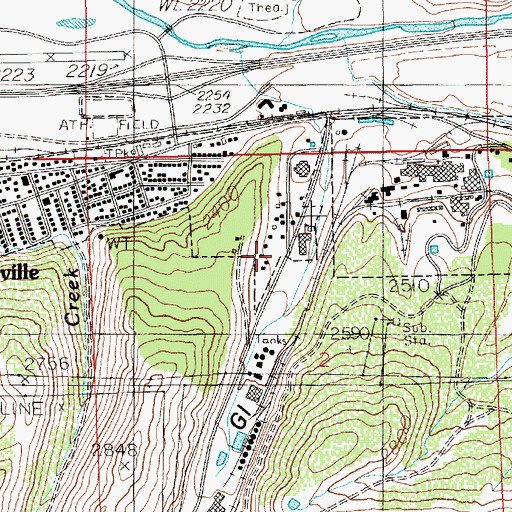 Topographic Map of Sweeney, ID