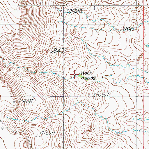 Topographic Map of Rock Spring, AZ