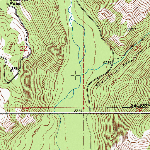 Topographic Map of Cedar Creek, ID