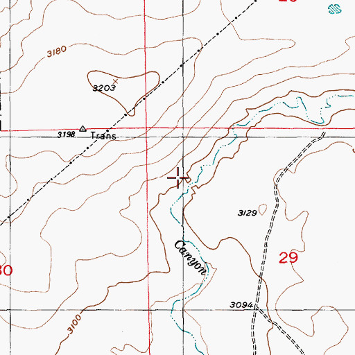 Topographic Map of Fraser Reservoir (historical), ID