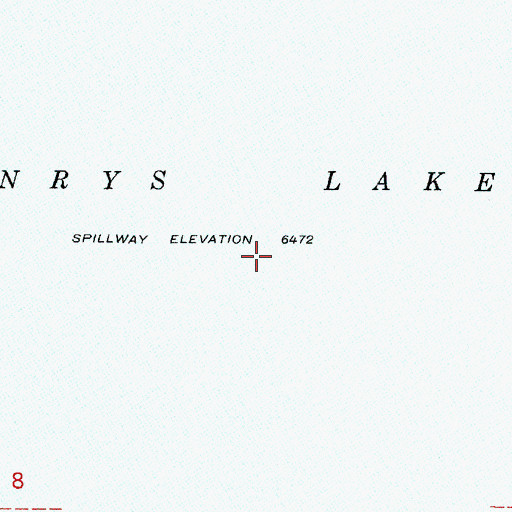 Topographic Map of Henrys Lake, ID