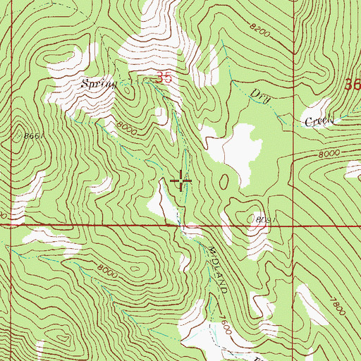 Topographic Map of Midland Trail, ID