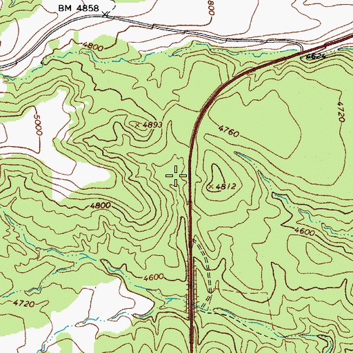 Topographic Map of Stutter Spring, AZ