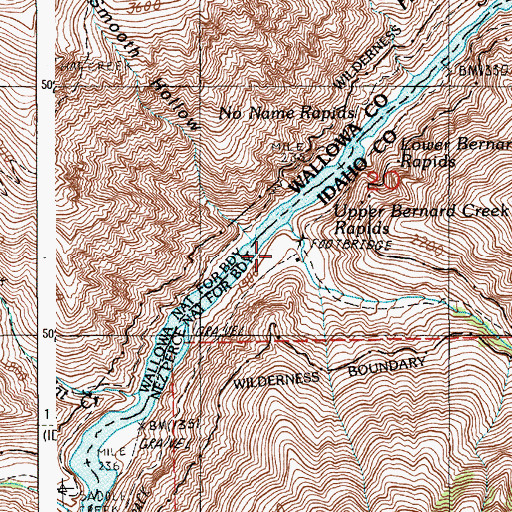 Topographic Map of Wilson Cabin, ID