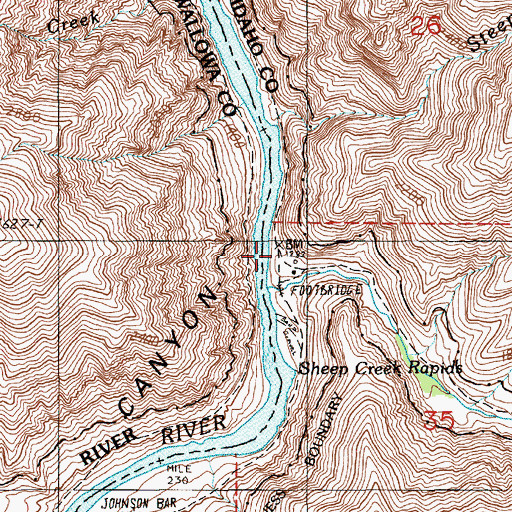 Topographic Map of Wilson Cabin, ID