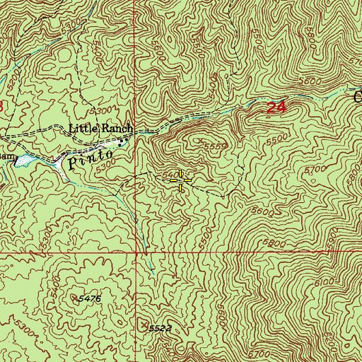 Topographic Map of Trap Spring, AZ