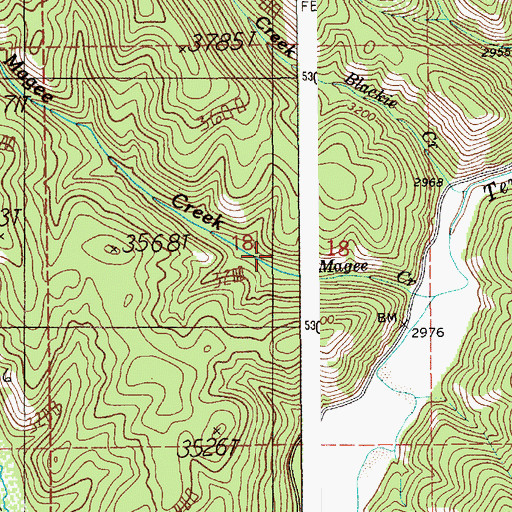 Topographic Map of Magee Historic Site, ID