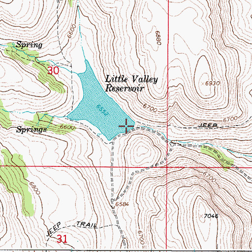 Topographic Map of Hammond Dam, ID