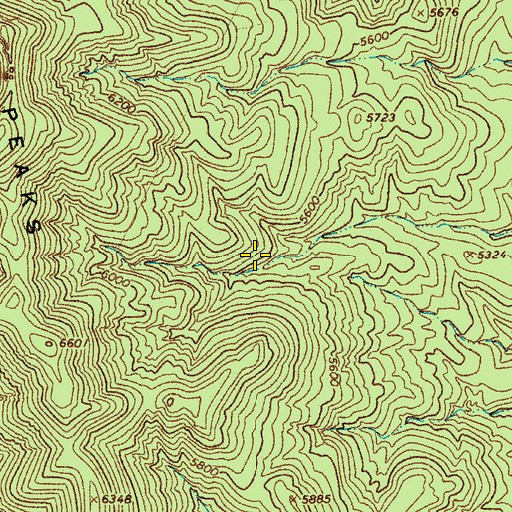 Topographic Map of Walnut Spring, AZ