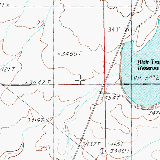 Topographic Map of Trail Dam, ID