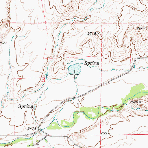 Topographic Map of Bettis Number Three Dam, ID