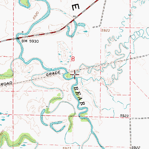 Topographic Map of Montpelier Creek, ID