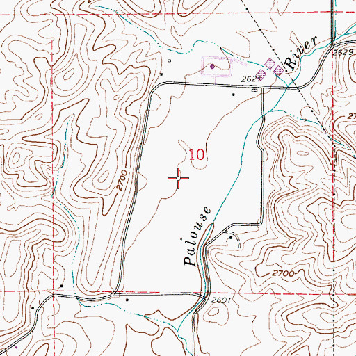 Topographic Map of Haskins Flat, ID