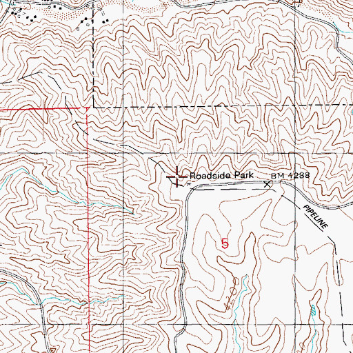Topographic Map of Blackbridge Picnic Area, AZ
