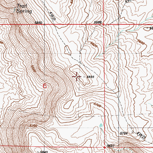 Topographic Map of Sommer Camp Mountain, ID