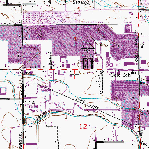 Topographic Map of T J Maxx Plaza, ID
