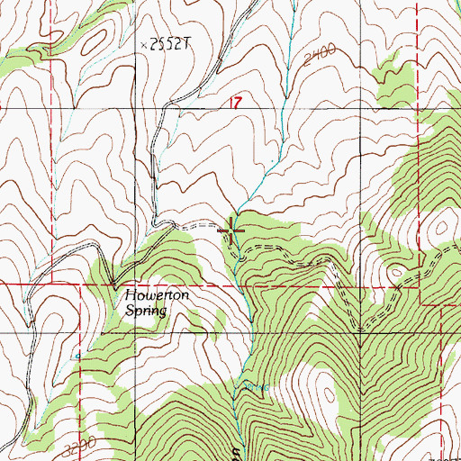 Topographic Map of Taylor Canyon, ID