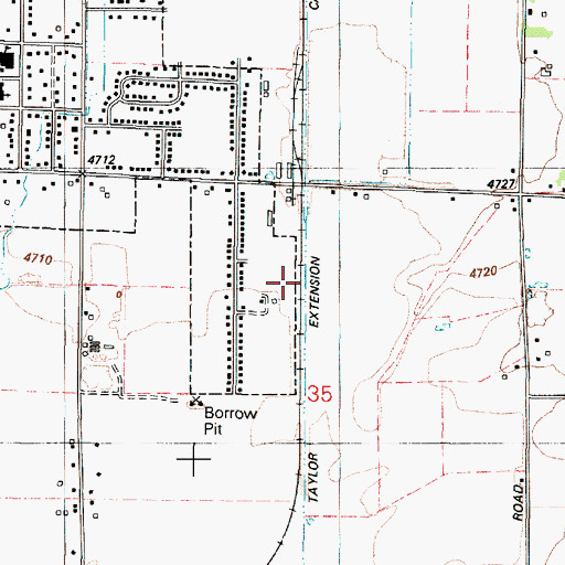 Topographic Map of Taylor Extension Canal, ID