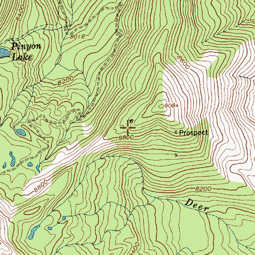 Topographic Map of Sunrise Mine (historical), ID